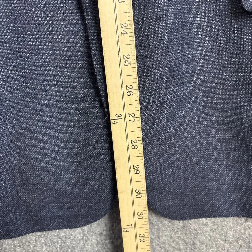 Samuelsohn  Blazer suit jacket Mens Size 45 R Blue Wool